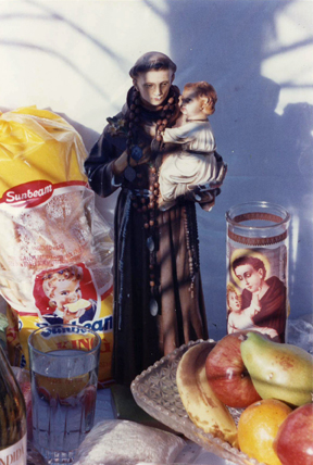 St. Joseph's altar, bread resized (photo: Camille Martin)